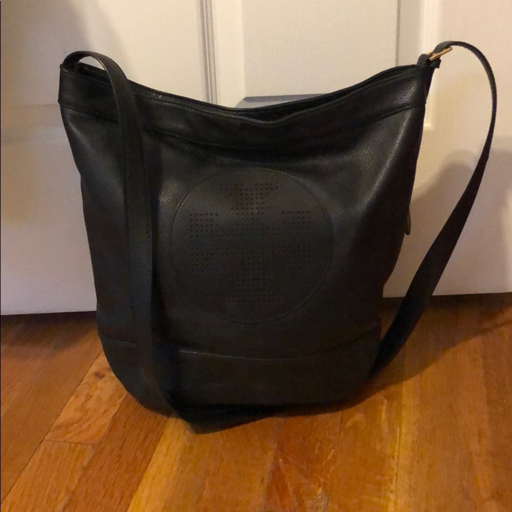 Tory Burch Black Bucket Bag